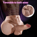 4.73in Realistic Torso Sex Doll With Flexible Dildo Unisex Masturbator