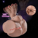 4.73in Realistic Torso Sex Doll With Flexible Dildo Unisex Masturbator