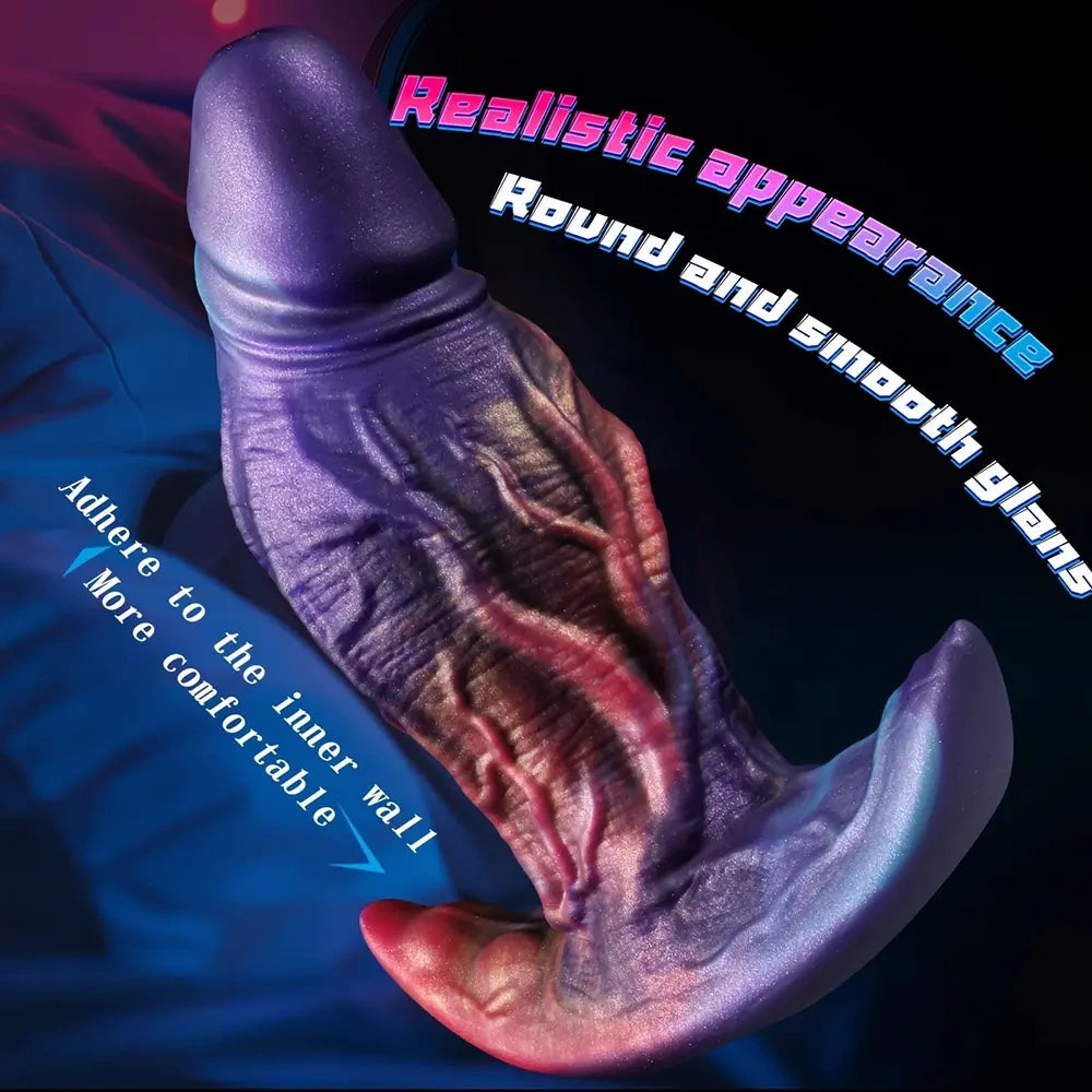 4.76in 5.92in 7.87in Wearing Anal Plug Mixed Color Dildo For Go Out Sex