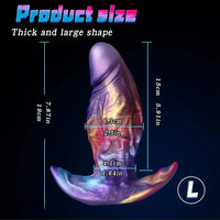 4.76in 5.92in 7.87in Wearing Anal Plug Mixed Color Dildo For Go Out Sex
