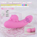 4.76in Cute Pet Ornament Compact Portable Small Soft Vibrating Dildo