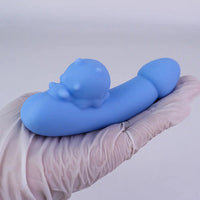 4.76in Cute Pet Ornament Compact Portable Small Soft Vibrating Dildo