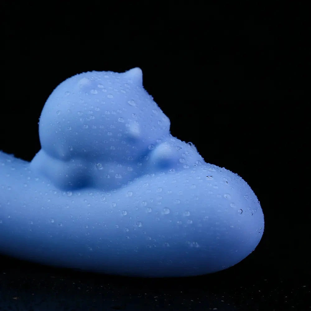 4.76in Cute Pet Ornament Compact Portable Small Soft Vibrating Dildo