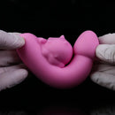 4.76in Cute Pet Ornament Compact Portable Small Soft Vibrating Dildo
