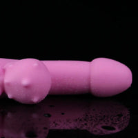 4.76in Cute Pet Ornament Compact Portable Small Soft Vibrating Dildo