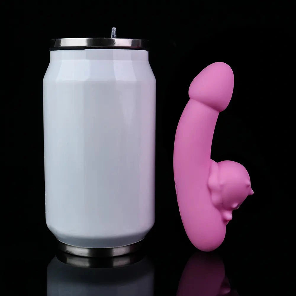 4.76in Cute Pet Ornament Compact Portable Small Soft Vibrating Dildo
