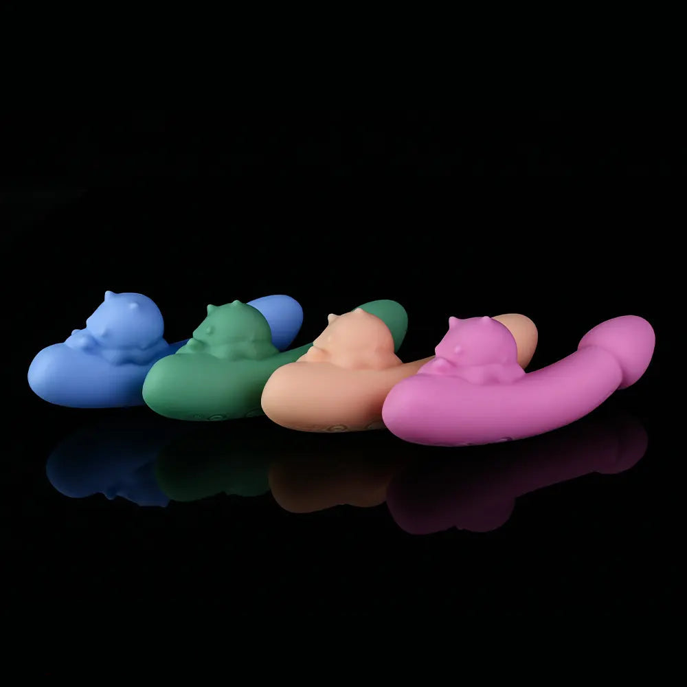 4.76in Cute Pet Ornament Compact Portable Small Soft Vibrating Dildo