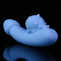 4.76in Cute Pet Ornament Compact Portable Small Soft Vibrating Dildo