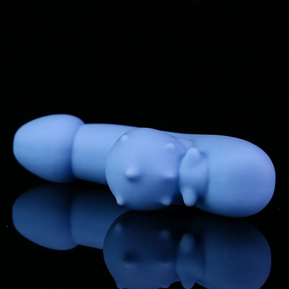 4.76in Cute Pet Ornament Compact Portable Small Soft Vibrating Dildo