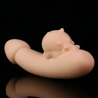 4.76in Cute Pet Ornament Compact Portable Small Soft Vibrating Dildo