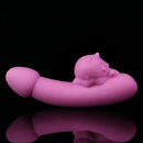 4.76in Cute Pet Ornament Compact Portable Small Soft Vibrating Dildo