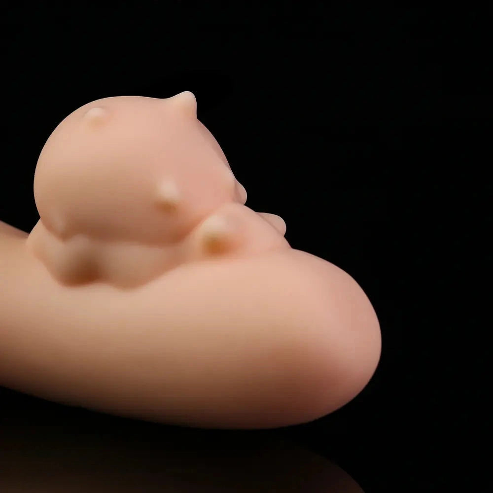 4.76in Cute Pet Ornament Compact Portable Small Soft Vibrating Dildo