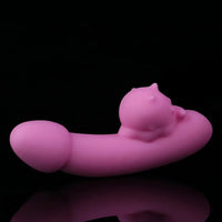 4.76in Cute Pet Ornament Compact Portable Small Soft Vibrating Dildo