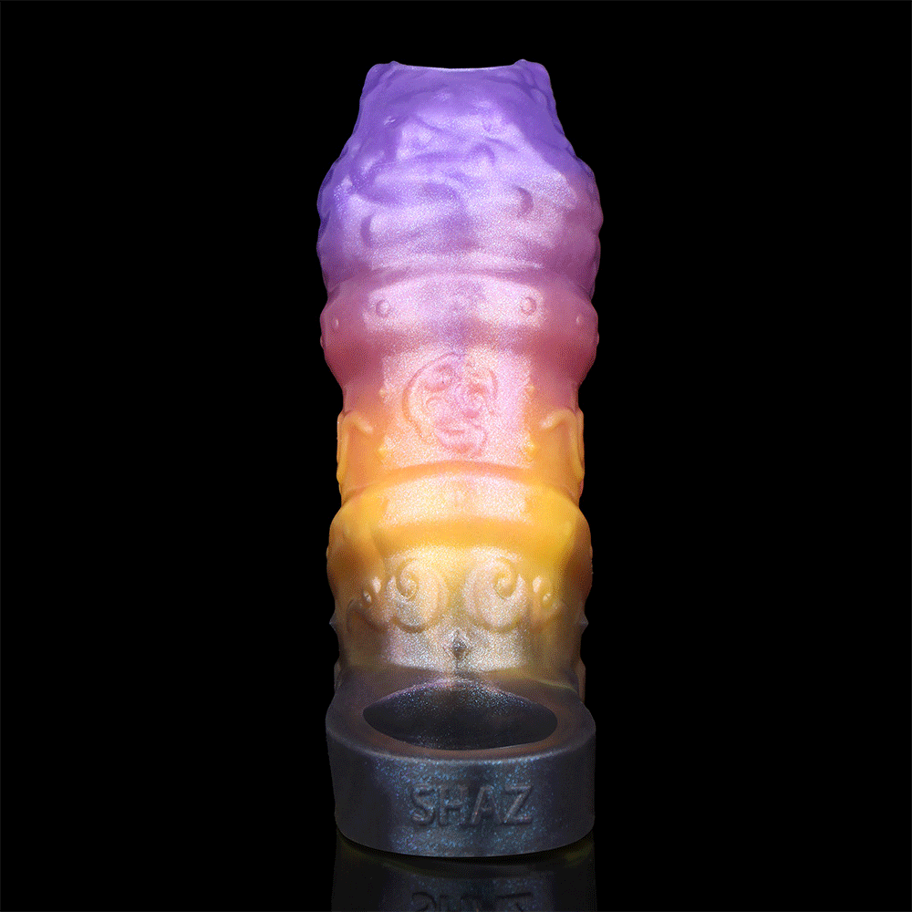 4.76in Ecan Dragon Fantasy Silicone Soft Dildo Sleeve Cock Extender