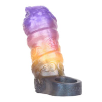 4.76in Ecan Dragon Fantasy Silicone Soft Dildo Sleeve Cock Extender