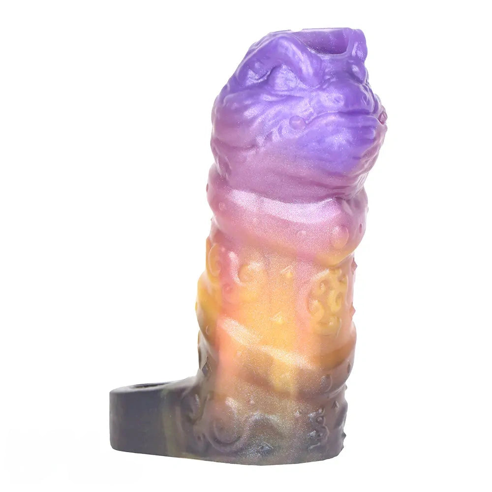 4.76in Ecan Dragon Fantasy Silicone Soft Dildo Sleeve Cock Extender