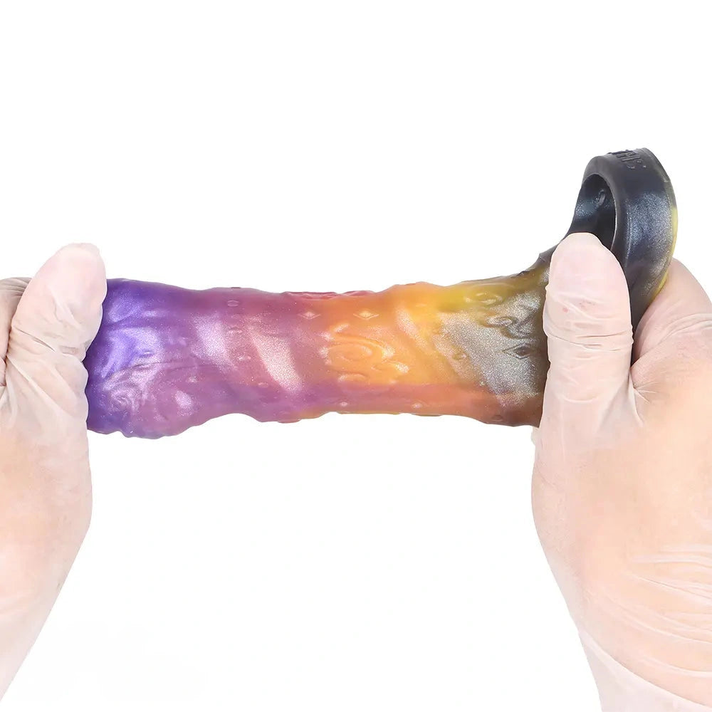 4.76in Ecan Dragon Fantasy Silicone Soft Dildo Sleeve Cock Extender