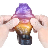 4.76in Ecan Dragon Fantasy Silicone Soft Dildo Sleeve Cock Extender