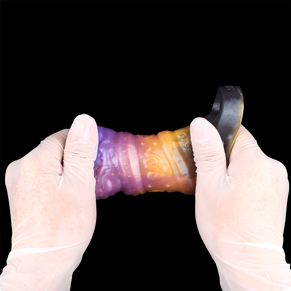 4.76in Ecan Dragon Fantasy Silicone Soft Dildo Sleeve Cock Extender