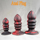 4.7in 5.7in 6.7in Anal Plug Silicone Self-Lubricating Dildo Sex Toy For Men