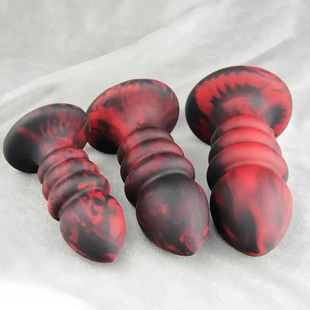 4.7in 5.7in 6.7in Anal Plug Silicone Self-Lubricating Dildo Sex Toy For Men