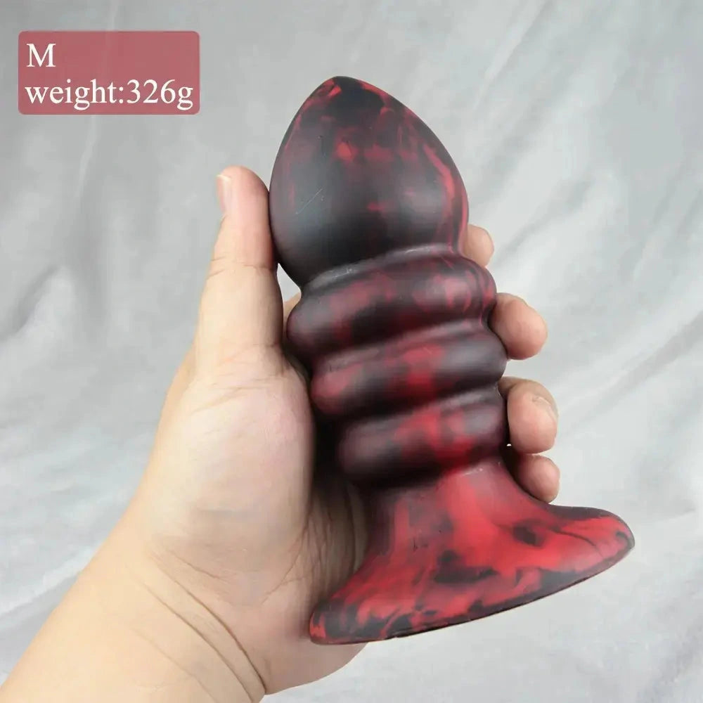 4.7in 5.7in 6.7in Anal Plug Silicone Self-Lubricating Dildo Sex Toy For Men