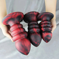 4.7in 5.7in 6.7in Anal Plug Silicone Self-Lubricating Dildo Sex Toy For Men