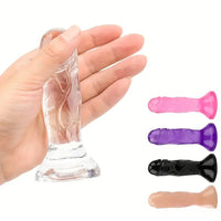 4.7in Clear Small Jelly Cock Dildo For G-Spot Vaginal Sex Stimulation