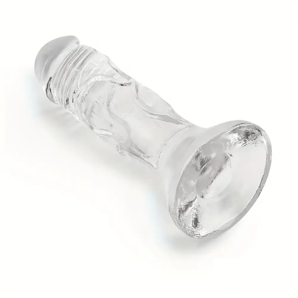 4.7in Clear Small Jelly Cock Dildo For G-Spot Vaginal Sex Stimulation