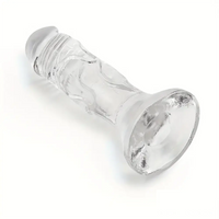 4.7in Clear Small Jelly Cock Dildo For G-Spot Vaginal Sex Stimulation