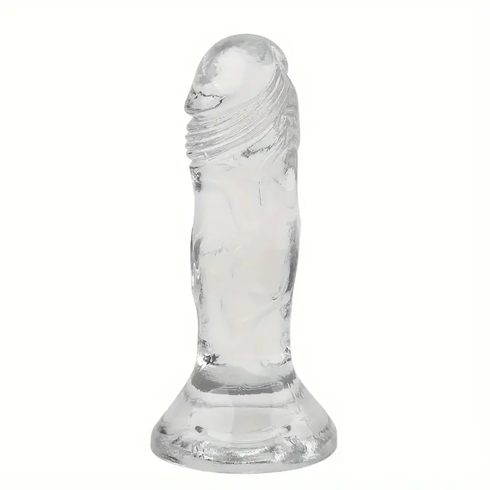 4.7in Clear Small Jelly Cock Dildo For G-Spot Vaginal Sex Stimulation