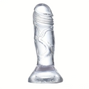4.7in Clear Small Jelly Cock Dildo For G-Spot Vaginal Sex Stimulation