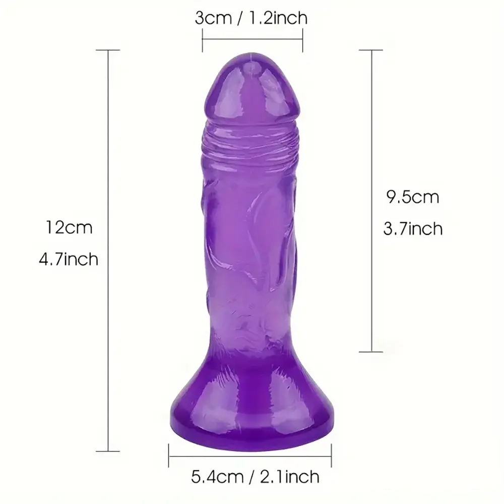 4.7in Clear Small Jelly Cock Dildo For G-Spot Vaginal Sex Stimulation