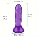 4.7in Clear Small Jelly Cock Dildo For G-Spot Vaginal Sex Stimulation