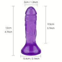 4.7in Clear Small Jelly Cock Dildo For G-Spot Vaginal Sex Stimulation