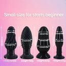 4.82in 4.92in 5.9in 6.02in Small Portable Black Anal Plug Dildo