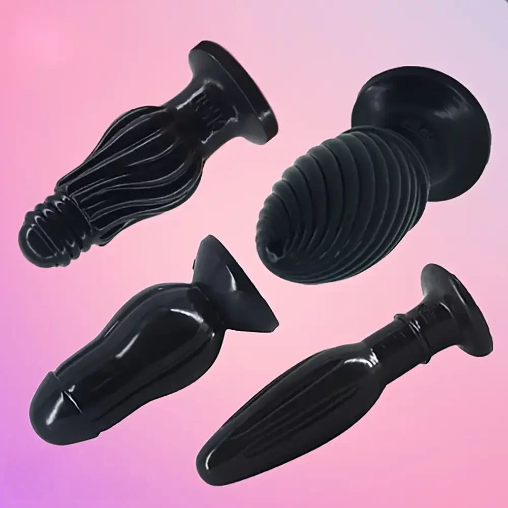 4.82in 4.92in 5.9in 6.02in Small Portable Black Anal Plug Dildo
