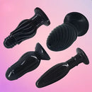 4.82in 4.92in 5.9in 6.02in Small Portable Black Anal Plug Dildo