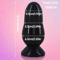 4.82in 4.92in 5.9in 6.02in Small Portable Black Anal Plug Dildo