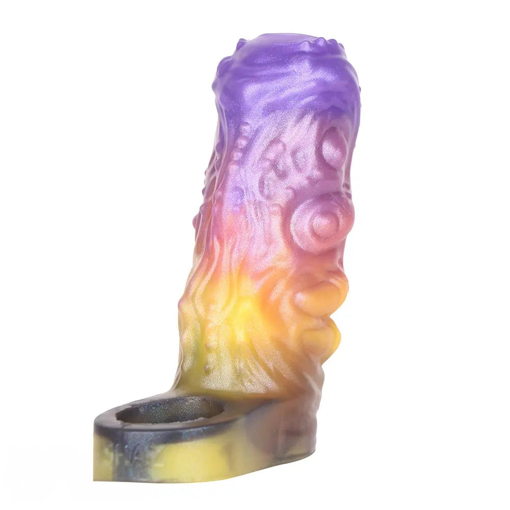 4.84in Grasoth Fantasy Odd Silicone Soft Dildo Sleeve Cock Extender