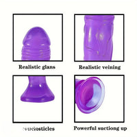 4.84in Jelly Anal Small Realistic Suction Cup Adult Toy Dildo For Women Sex