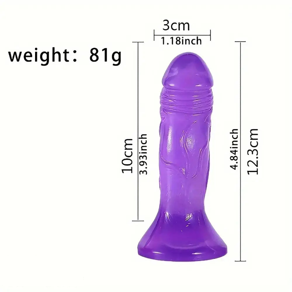 4.84in Jelly Anal Small Realistic Suction Cup Adult Toy Dildo For Women Sex