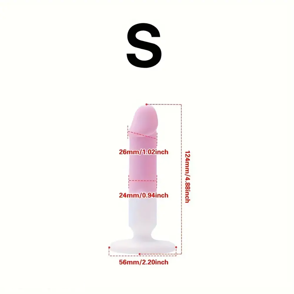 4.88in 5.28in 5.83in Silicone Small Soft Dildo For Beginner to Expert