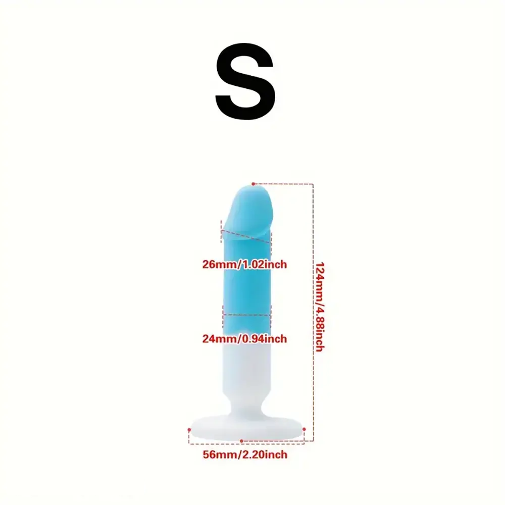 4.88in 5.28in 5.83in Silicone Small Soft Dildo For Beginner to Expert
