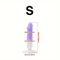 4.88in 5.28in 5.83in Silicone Small Soft Dildo For Beginner to Expert