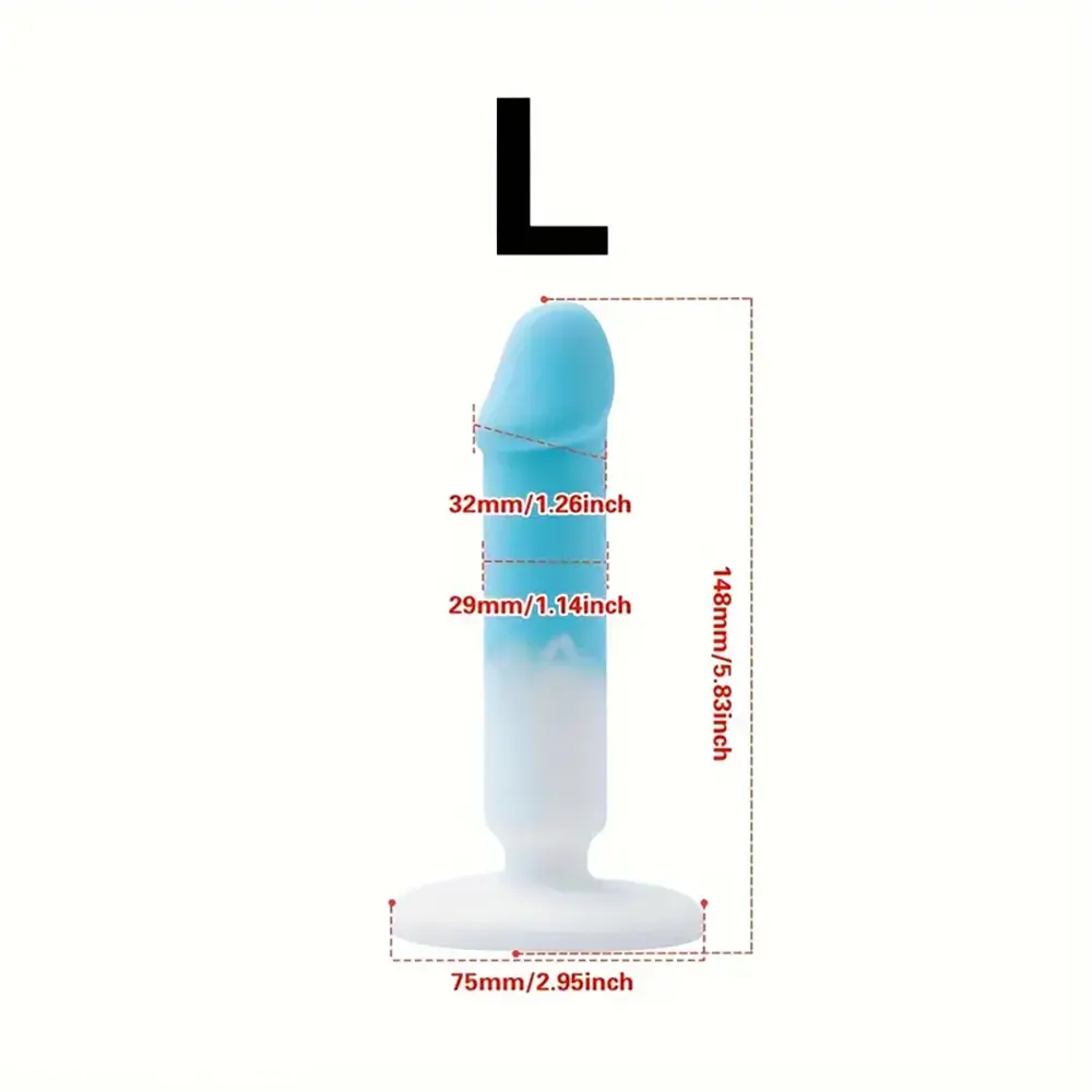 4.88in 5.28in 5.83in Silicone Small Soft Dildo For Beginner to Expert