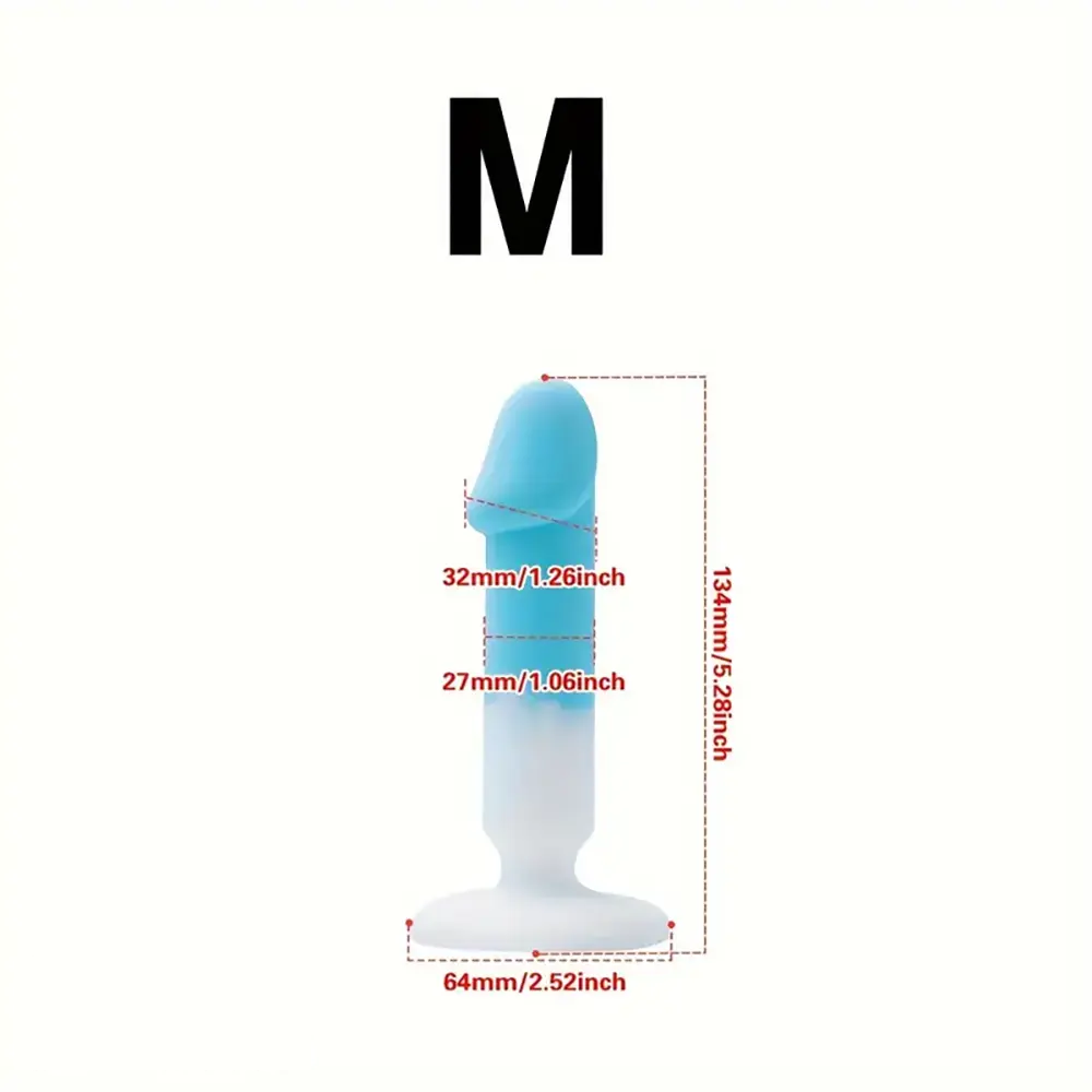 4.88in 5.28in 5.83in Silicone Small Soft Dildo For Beginner to Expert
