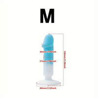 4.88in 5.28in 5.83in Silicone Small Soft Dildo For Beginner to Expert