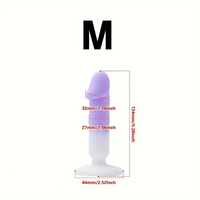 4.88in 5.28in 5.83in Silicone Small Soft Dildo For Beginner to Expert