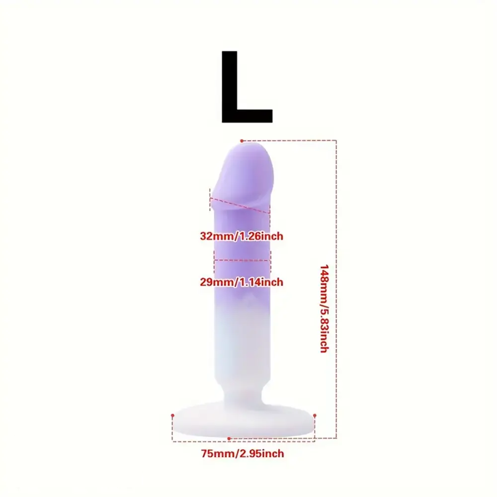 4.88in 5.28in 5.83in Silicone Small Soft Dildo For Beginner to Expert